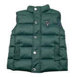 TRUSSARDI giubbino smanicato tinta unita con zip Verde per Bambino TBA25069GT VERDE TRUSSARDI 