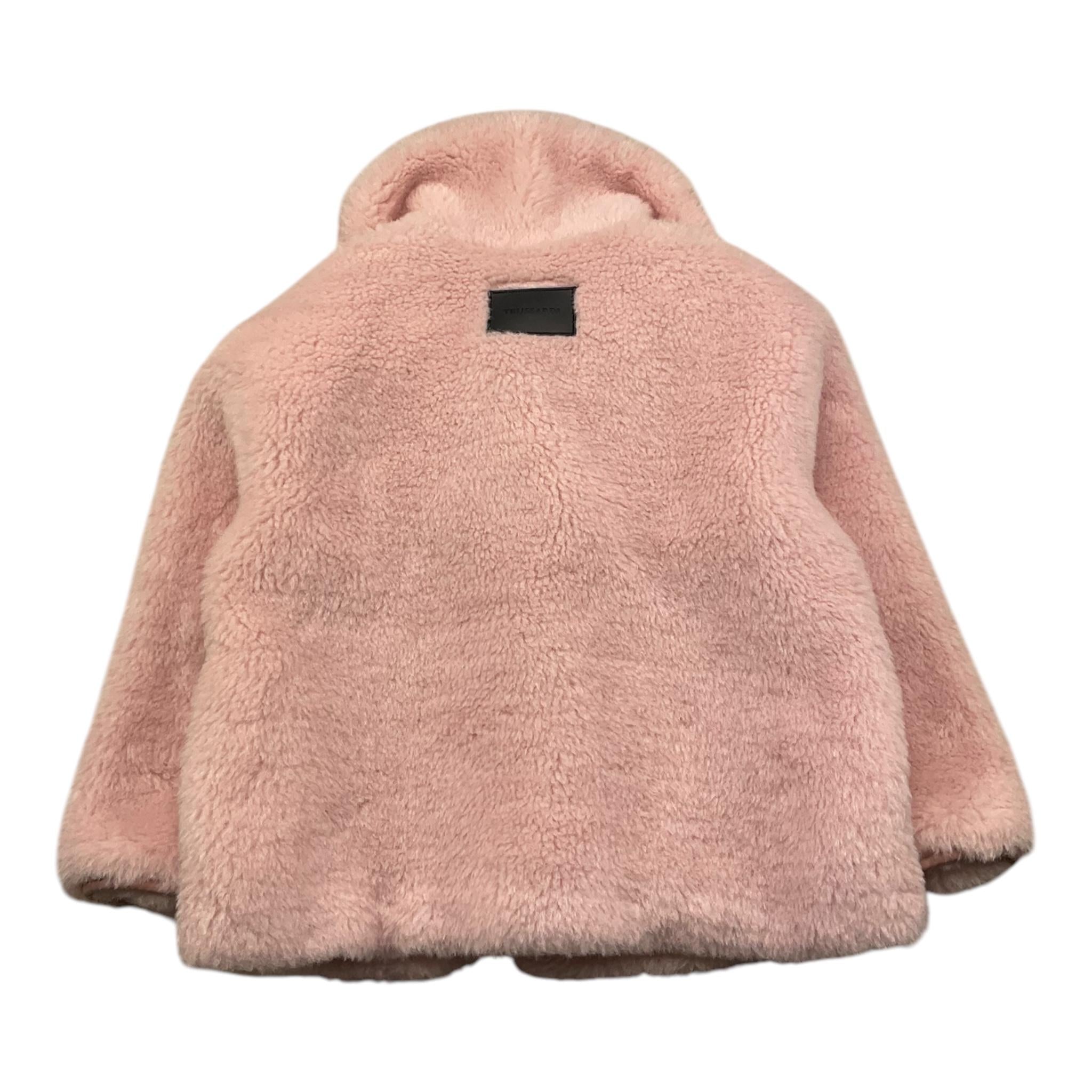 TRUSSARDI pelliccia tinta unita con logo Rosa per Bambina TGA25089PL ROSA TRUSSARDI 