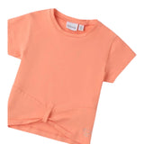 Sarabanda T-Shirt Tinta Unita Girocollo per Bambina 0B317 PESCA SARABANDA 