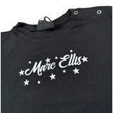 Marc Ellis T-Shirt Girocollo Tinta Unita con Brillantini per Neonata JMNTS16797N NERO MARC ELLIS 