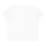 Moschino T-Shirt Girocollo Tinta Unita con Stampe In Contrasto per Bambino MUM04FXJ BIANCO MOSCHINO 