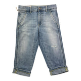 Dondup Jeans Tinta Unita con Tasche Americane per Bambino DMPA133 AZZURRO DONDUP 