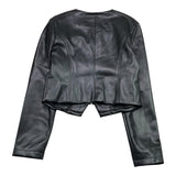 Patrizia Pepe Giubbino In Ecopelle Tinta Unita con Zip per Bambina 7O0014 NERO PATRIZIA PEPE 