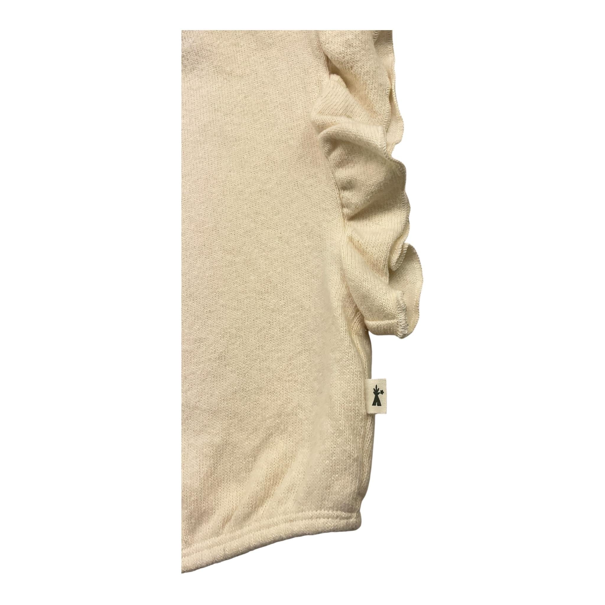 PETIT INDI maglia smanicata tinta unita Panna per Neonata AW24BK4807 PANNA PETIT INDI 