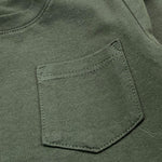 Y-CLU shirt girocollo tinta unita con taschino Verde per Neonato BYN10738 VERDE Y-CLU 