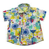 Manuel Ritz Camicia Mezza Manica Stampa Fantasia per Bambino MR2587J BIANCO MANUEL RITZ 