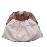 MARLU' abito cerimonia tinta unita con tulle Rosa per Neonata IH818LML ROSA MARLU' 