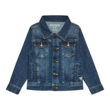 Guess Giubbino In Denim Tinta Unita con Stelle per Neonata N0BL08D4H60 BLU GUESS 