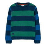BOBOLI maglia bicolore con fantasia a righe Verde per Bambino 509105 VERDE BOBOLI 