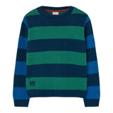 BOBOLI maglia bicolore con fantasia a righe Verde per Bambino 509105 VERDE BOBOLI 