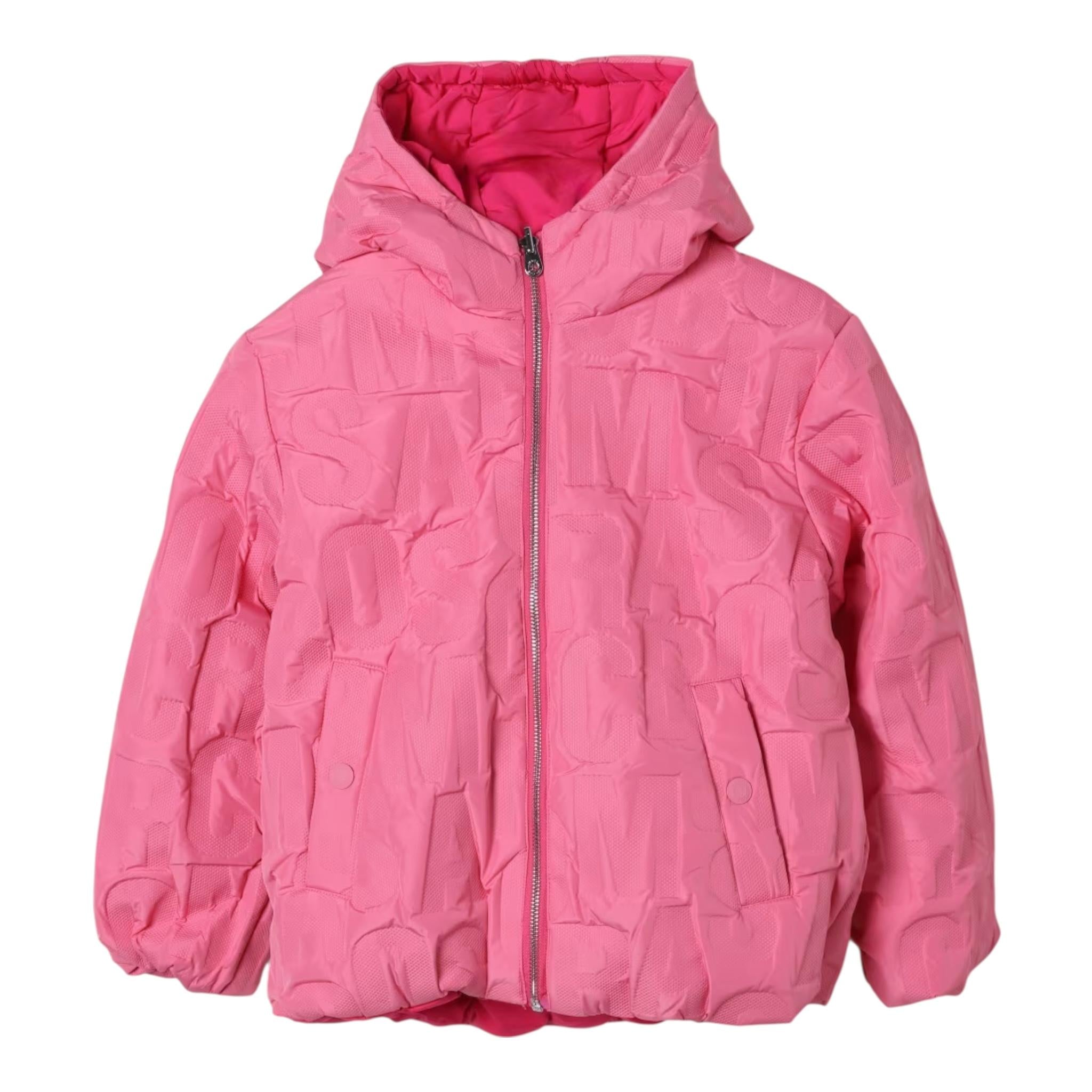 MARC JACOBS giubbino bicolore reversibile con cappuccio Rosa/fuxia per Bambina W60306 ROSA/FUXIA MARC JACOBS 