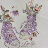 Liu Jo Completo 2 Pezzi T-Shirt-Leggins per Bambina KA5096 BIANCO/LILLA LIU JO 