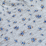 Petit Indi Camicia Tinta Unita con Stampa Fiori per Neonata SS25BK4035 BIANCO PETIT INDI 