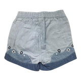 Stella Mccartney Baby Girl einfarbige Jeansshorts mit hellblauem Aufdruck