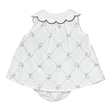 Elisabetta Franchi Completo 2 Pezzi Camicia-Coulotte Tubta Unita con Stampa per Neonata ENCD096X BIANCO ELISABETTA FRANCHI 