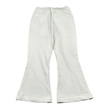 Jijil Pantalone Tuta tinta unita Modello A Zampa Bianco per Bambina JJE23PA036 BIANCO JIJIL 