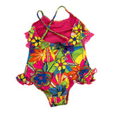4Giveness Mehrfarbiger Einteiler-Badeanzug mit mehrfarbigem Blumenmuster für Babys