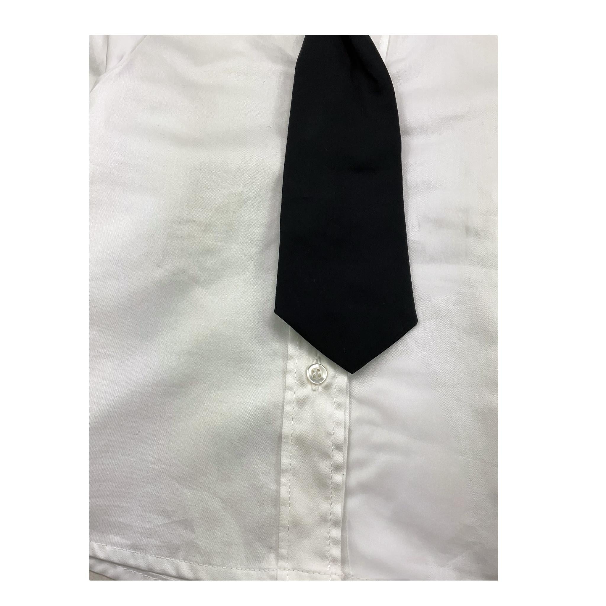 VICOLO camicia manica lunga tinta unita con cravatta Bianco per Bambina 3141C00098 BIANCO VICOLO 
