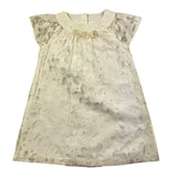 Chicco Halbarmkleid mit Rosenapplikationen, Elfenbein, für Neugeborene