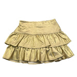 M+E' gonna tinta unita con balze Oro per Bambina UE1641J ORO M+E' 