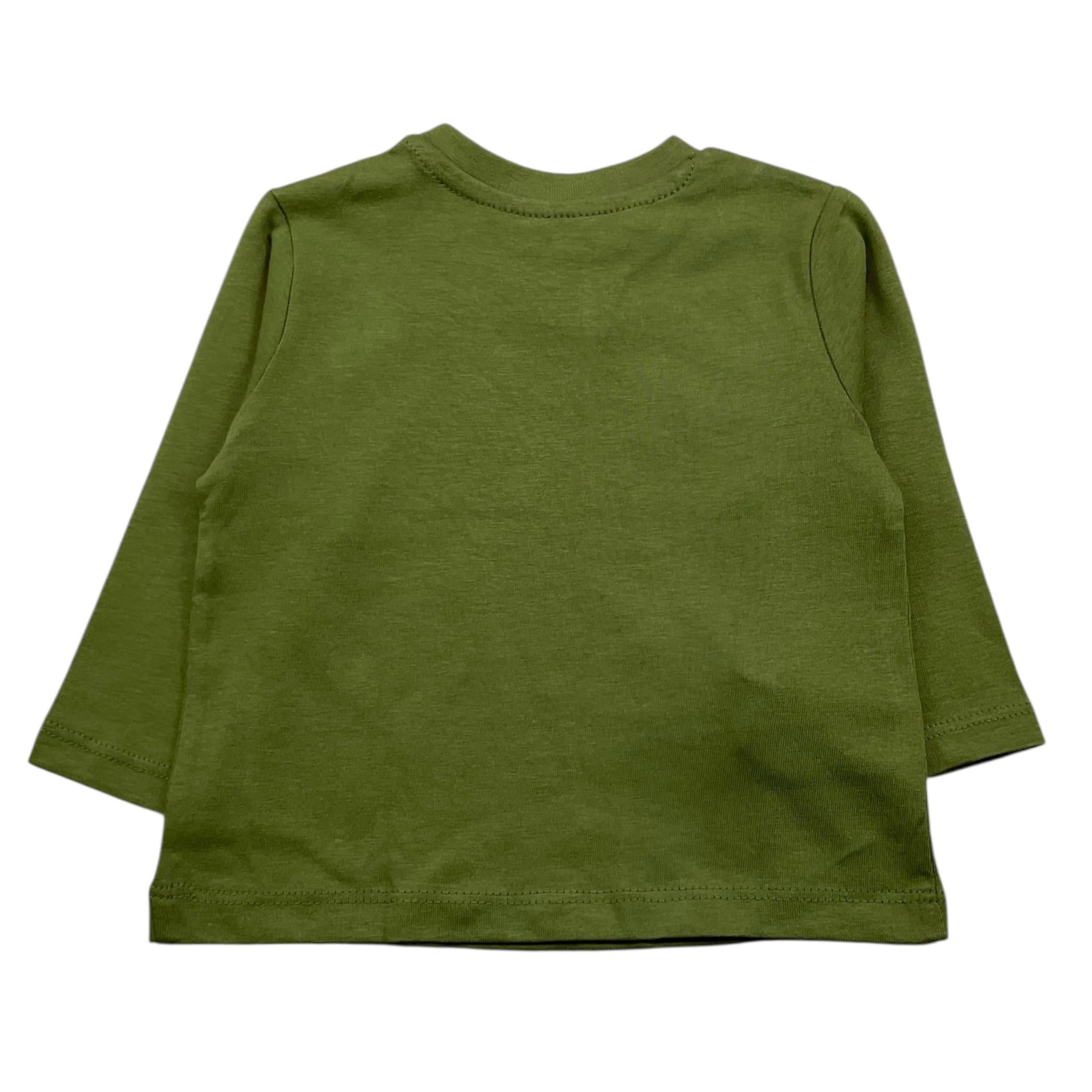MAYORAL shrit girocollo tinta unita con stampa in contrasto Verde per Neonato 108NXX VERDE MAYORAL 
