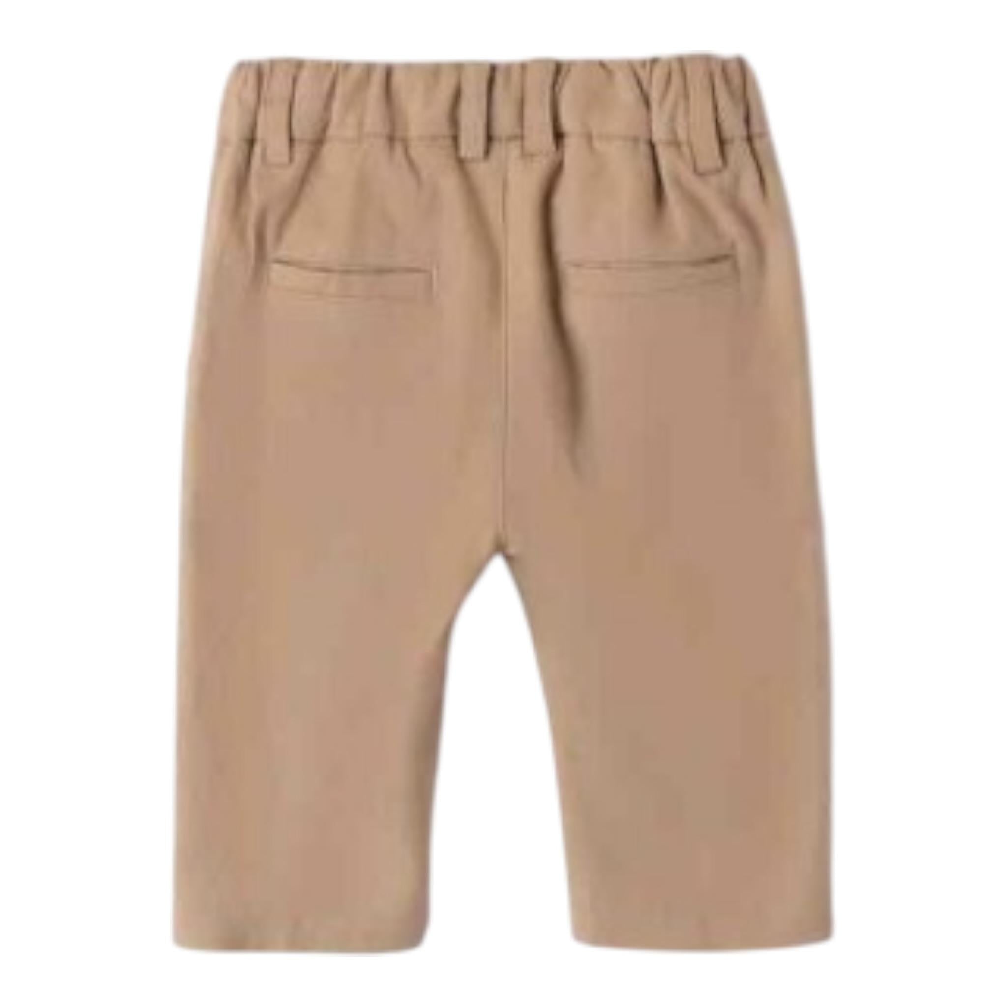 Mini Banda Pantalone tinta unita con Girovita Regolabile Beige per Neonata 3B619 BEIGE MINI BANDA 