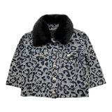 JOHN RICHMOND giubbino in denim tinta unita con fantasia maculata Grigio per Neonata RIA25111GB GRIGIO JOHN RICHMOND 