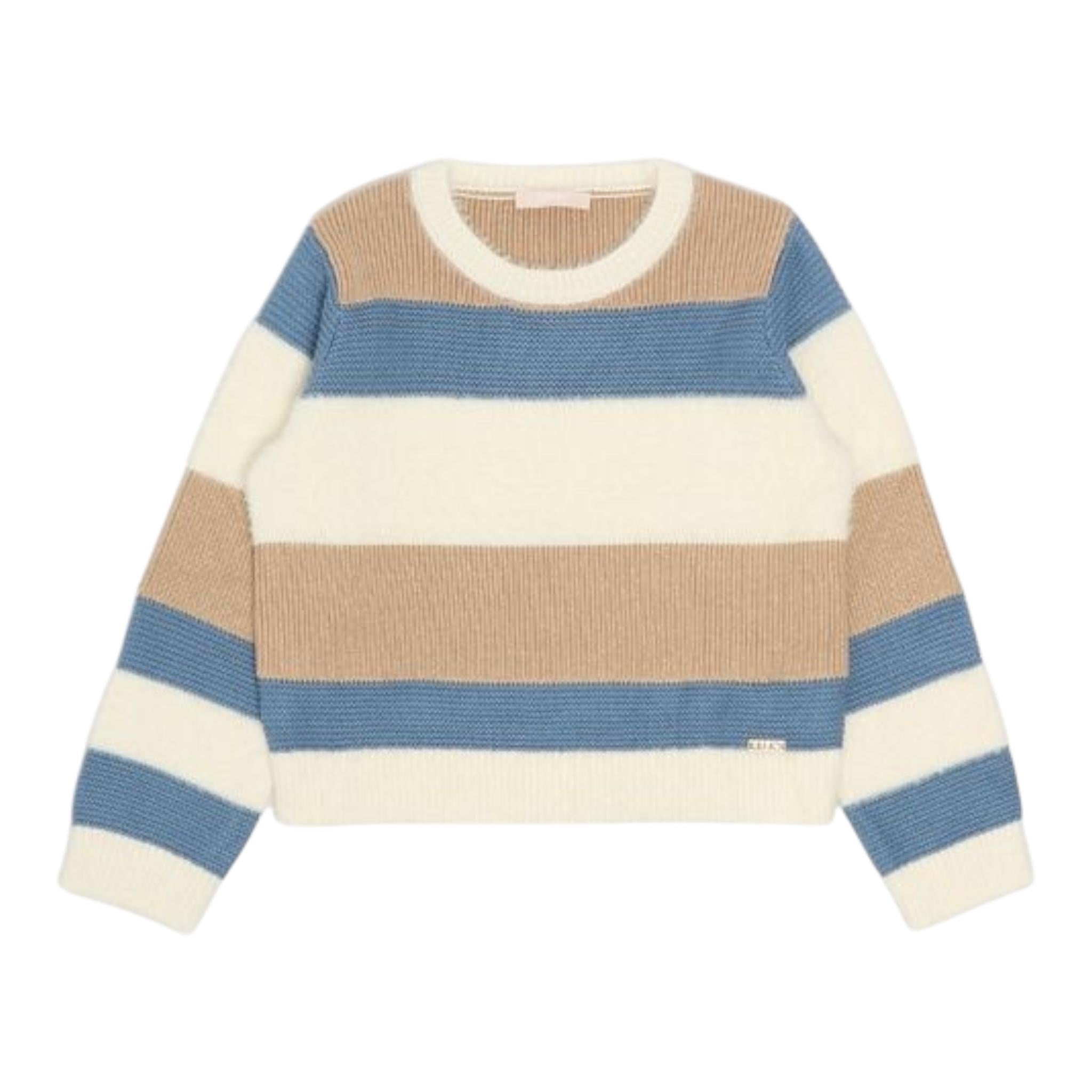LIU JO maglia tricolore girocollo Multicolor per Bambina KF4073X MULTICOLOR LIU JO 