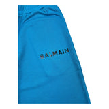 Balmain Bermuda In Einfarbigem Trainingsanzug Mit Elastischer Taille Türkis Für Jungen