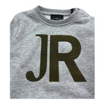 John Richmond Felpa Chiusa Girocollo Tinta Unita con Stampa per Neonato RIP26078FE GRIGIO JOHN RICHMOND 