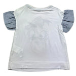 Monnalisa T.Shirt Girocollo Tinta Unita con Stampa Paperino per Bambina 191605S5 BIANCO MONNALISA 