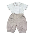 Malvi & Co Completo 2 Pezzi Camicia-Bermuda Bianco per Neonato S23I127STQS BIANCO MALVI & CO 
