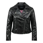John Richmond Giubbino In Ecopelle con Borchie per Bambina RGP26106GB NERO JOHN RICHMOND 