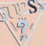 Guess T-Shirt Tinta Unita con Stampa E Paillettes per Neonata K5RI16K6YW4XN ROSA GUESS 