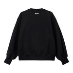 Msgm Felpa Chiusa Girocollo Tinta Unita con Stampa per Bambina S5MSJGSW107 NERO MSGM 