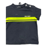 Balmain – Schlichtes T-Shirt mit Print in Schwarz für Babys