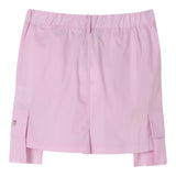 Pinko Einfarbiger Rock mit elastischer Taille und rosa Taschen für Mädchen
