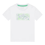Guess T-Shirt Gircollo Tinta Unita con Stampa per Neonato I2GI06K8HM0 BIANCO GUESS 