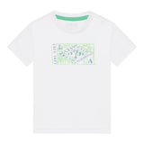 Guess T-Shirt Gircollo Tinta Unita con Stampa per Neonato I2GI06K8HM0 BIANCO GUESS 