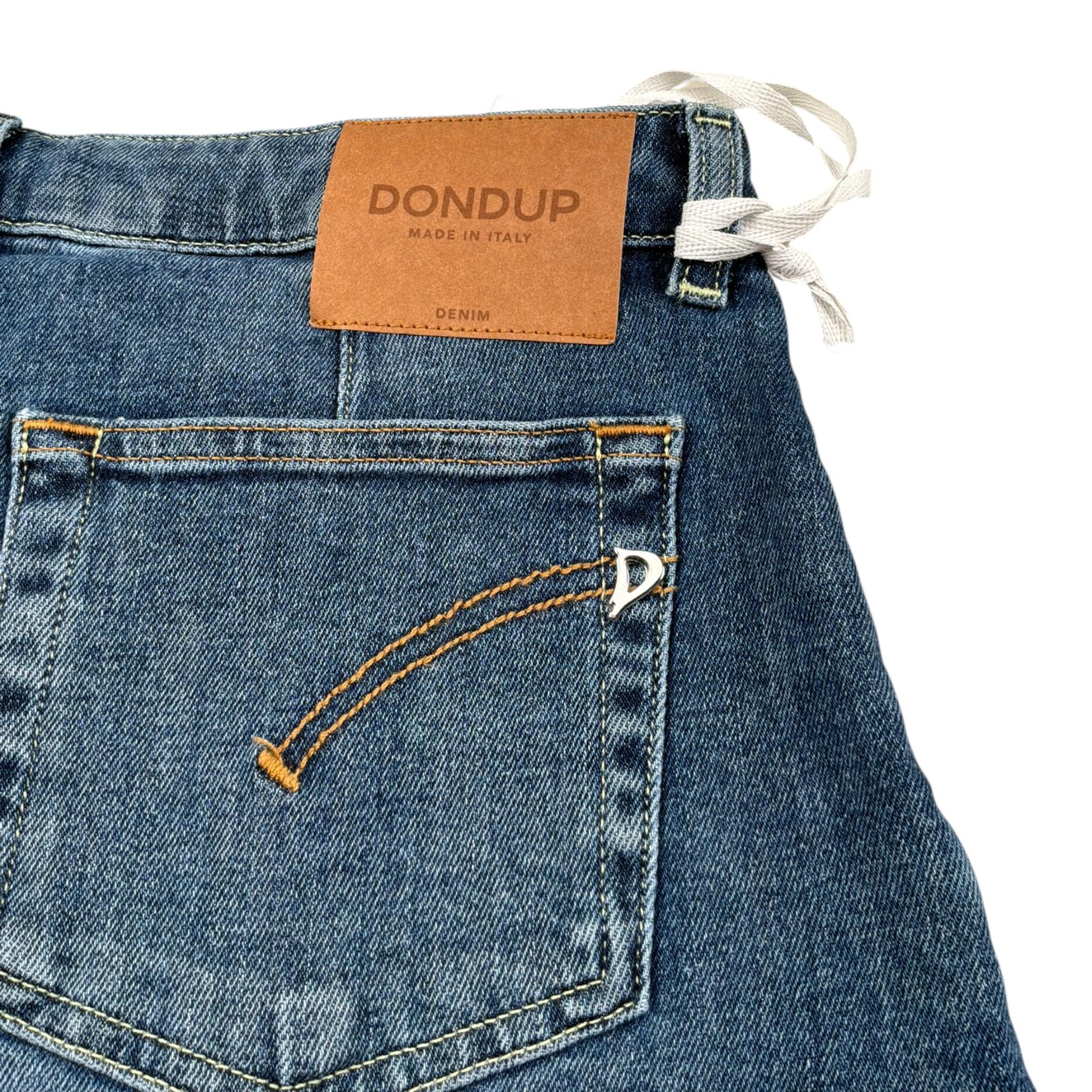 Dondup Short In Denim Tinta Unita per Bambina DFBE109 BLU DONDUP 