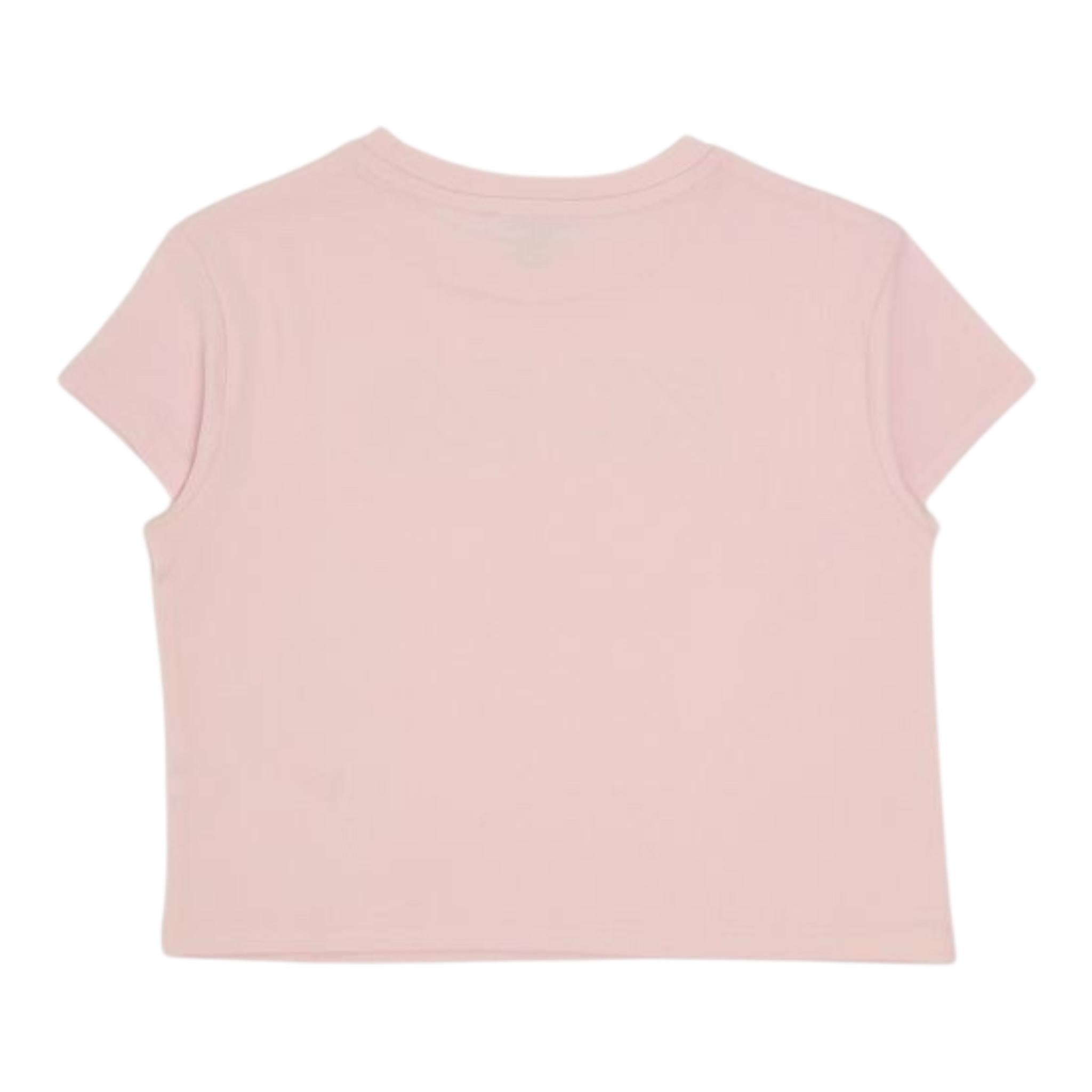 Michael Kors T-Shirt Girocollo Tinta Unita con Stampa per Bambina R30319 ROSA MICHAEL KORS 