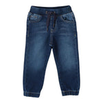 SARABANDA jeans tinta unita con elastico in vita Blu per Bambino 7055 BLU SARABANDA 