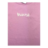 Disclaimer Rosa einfarbiges Halbarm-Shirt für Mädchen