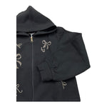 LIU JO felpa con zip e cappuccio tinta unita con brillantini Nero per Neonata KF4109X NERO LIU JO 