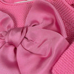 Cnd Tutina Tinta Unita con Fiocco per Neonata 55933010 FUXIA CND 