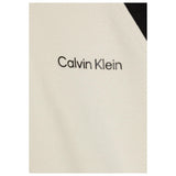 Calvin Klein Felpa con Zip E Cappuccio con Maniche In Contrasto per Bambino IB0IB02378 PANNA CALVIN KLEIN 