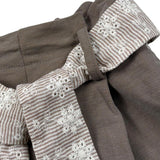 Lalalu' Short tinta unita con Cintura Marrone per Bambina SHL70PBX MARRONE LALALU' 