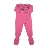 Cnd Tutina Tinta Unita con Fiocco per Neonata 55933010 FUXIA CND 