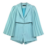 Fun & Fun Completo 2 Pezzi Giacca-Short Tinta Unita per Bambina FNCJJK01076 VERDE ACQUA FUN & FUN 