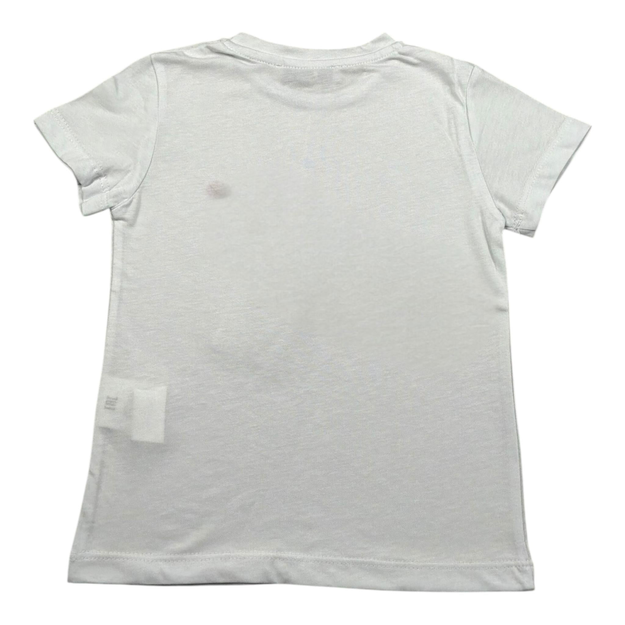 Manuel Ritz T-Shirt Girocollo Tinta Unita con Stampa per Bambino MR3124 BIANCO MANUEL RITZ 